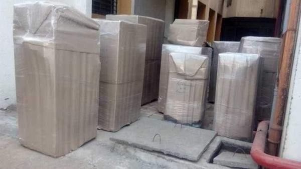 Cartons ready for loading – packers and movers in Lucknow