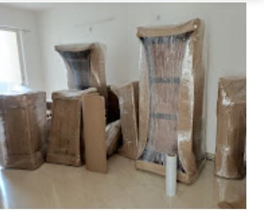 Large items packed in a hall – packers and movers in Lucknow